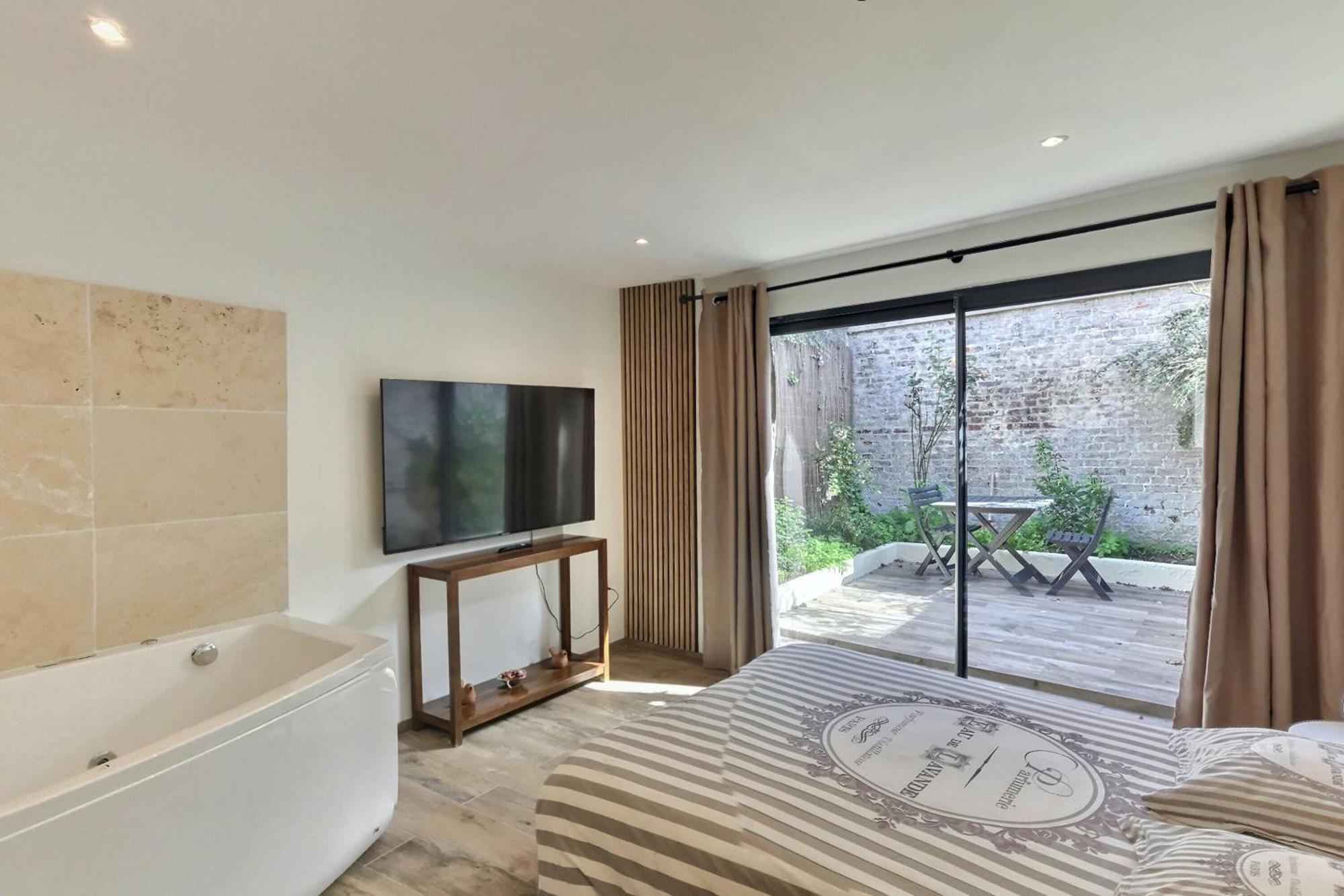 Bel Appartement Rdc Detente Balneo & Cine & Terrasse Proche Centre Gare アミアン エクステリア 写真
